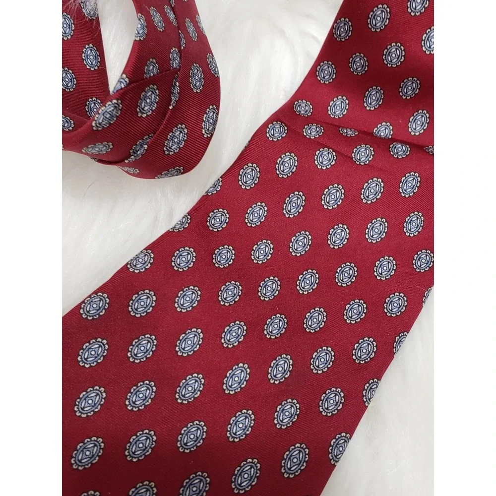 Christian Dior‎ Necktie Silk Made in USA Fabric Woven in Italy Men's